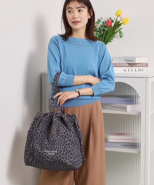 ITS'DEMO（イッツデモ）の「【A4対応】ラタプリントトート（トートバッグ・レディース・グリーン系その他2/ブラック系/グレー系/オレンジ系その他2/ダークブラウン系・00）」の6枚目の写真