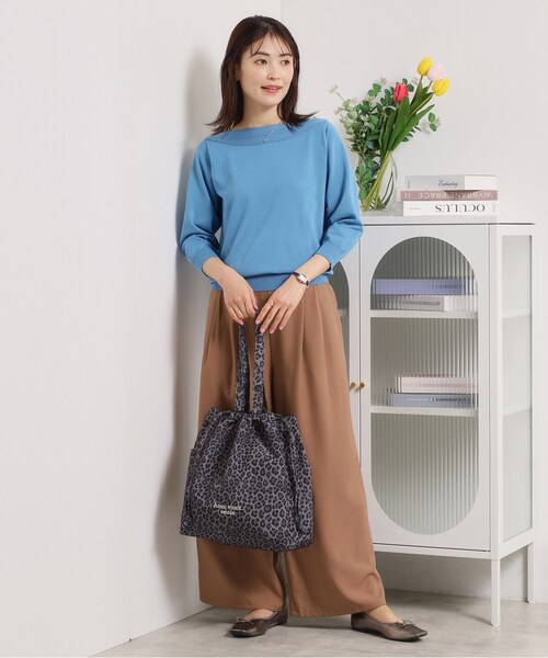 ITS'DEMO（イッツデモ）の「【A4対応】ラタプリントトート（トートバッグ・レディース・グリーン系その他2/ブラック系/グレー系/オレンジ系その他2/ダークブラウン系・00）」の7枚目の写真