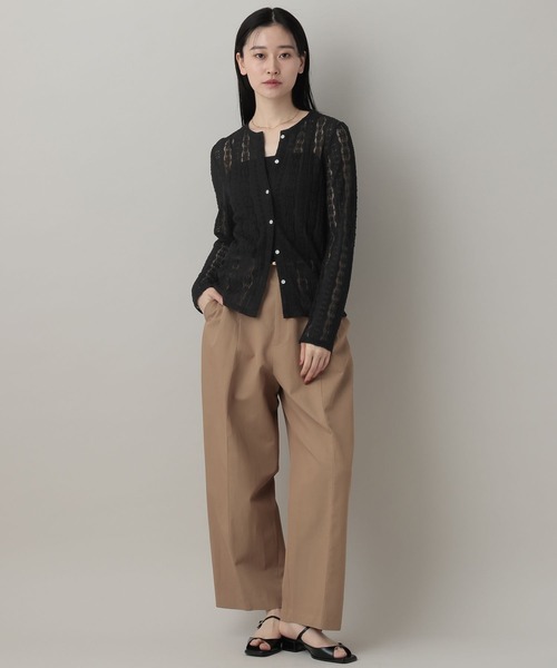 A part by(アパートバイ)の「カットレースカーディガン(カーディガン/ボレロ・レディース・ブラック/オフホワイト/ベージュ系その他・FREE)」の9枚目の写真