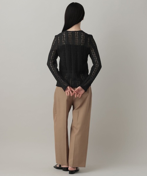 A part by(アパートバイ)の「カットレースカーディガン(カーディガン/ボレロ・レディース・ブラック/オフホワイト/ベージュ系その他・FREE)」の12枚目の写真