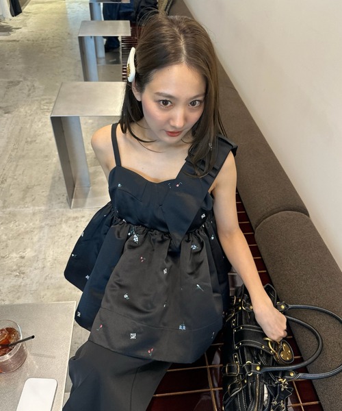 オールインワン パンツドレス 結婚式 二次会&ワイドパンツ ボレロ