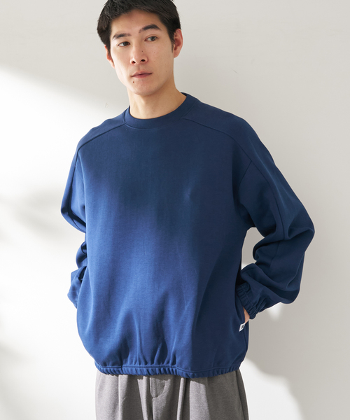 B.C STOCK（ベーセーストック）の「ANTS & ELEPHANTS / アンツアンドエレファンツ   Wジャージー バレルクルー（スウェット・メンズ・ネイビー/グレー/ピンク/ブルー系その他・MEDIUM/LARGE）」の2枚目の写真