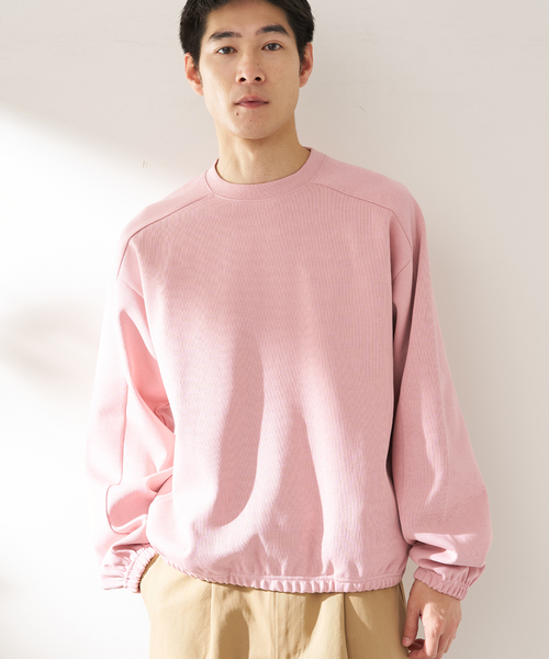 B.C STOCK（ベーセーストック）の「ANTS & ELEPHANTS / アンツアンドエレファンツ   Wジャージー バレルクルー（スウェット・メンズ・ネイビー/グレー/ピンク/ブルー系その他・MEDIUM/LARGE）」の4枚目の写真