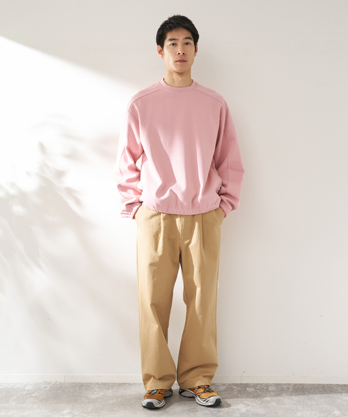 B.C STOCK（ベーセーストック）の「ANTS & ELEPHANTS / アンツアンドエレファンツ   Wジャージー バレルクルー（スウェット・メンズ・ネイビー/グレー/ピンク/ブルー系その他・MEDIUM/LARGE）」の15枚目の写真