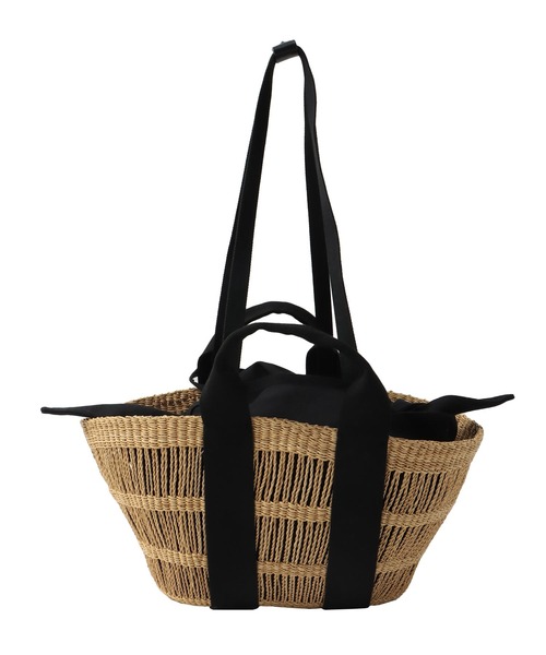 MUUN（ムーニュ）の「MUUN / GEORGE NET(ジョージ ネット)（かごバッグ・レディース・ナチュラル・FREE）」の4枚目の写真