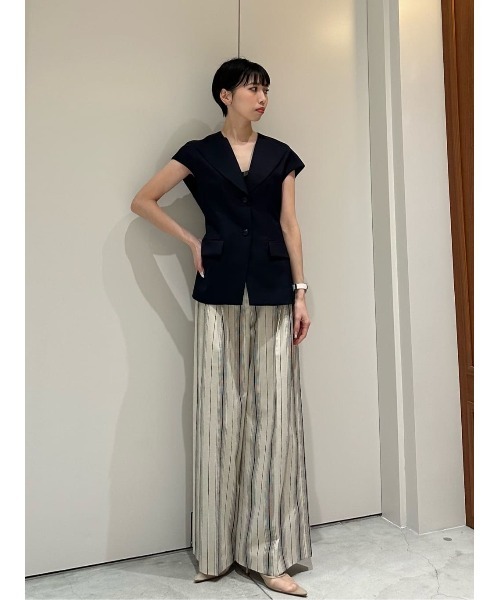 COLUMN(コラム)の「COLUMN / リネンライクパンツ(スラックス・レディース・サンドベージュ/ベージュ/ブラウン・38/36/34)」の11枚目の写真
