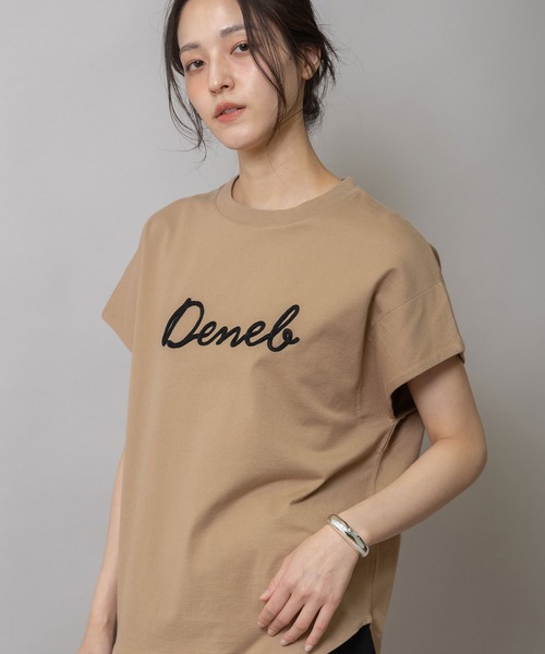 Munich(ミューニック)の「ロゴ刺繍Tシャツ(Tシャツ/カットソー・レディース・ダークベージュ/グリーン/ホワイト・FREE)」の22枚目の写真