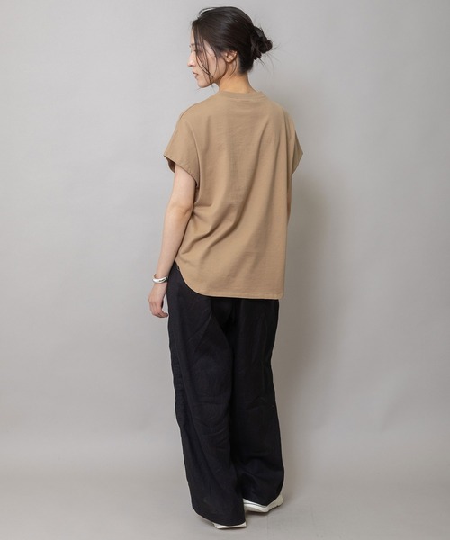 Munich(ミューニック)の「ロゴ刺繍Tシャツ(Tシャツ/カットソー・レディース・ダークベージュ/グリーン/ホワイト・FREE)」の15枚目の写真