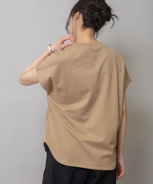 Munich(ミューニック)の「ロゴ刺繍Tシャツ(Tシャツ/カットソー・レディース・ダークベージュ/グリーン/ホワイト・FREE)」の14枚目の写真