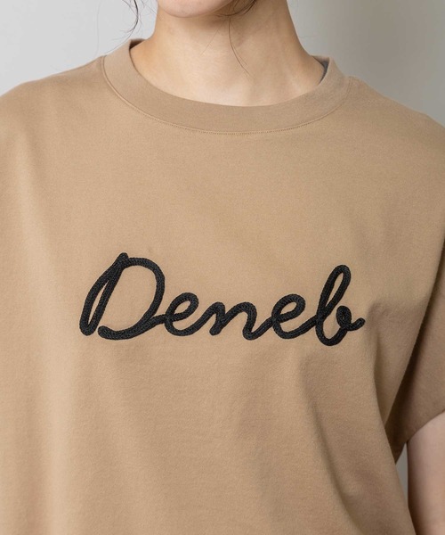 Munich(ミューニック)の「ロゴ刺繍Tシャツ(Tシャツ/カットソー・レディース・ダークベージュ/グリーン/ホワイト・FREE)」の18枚目の写真