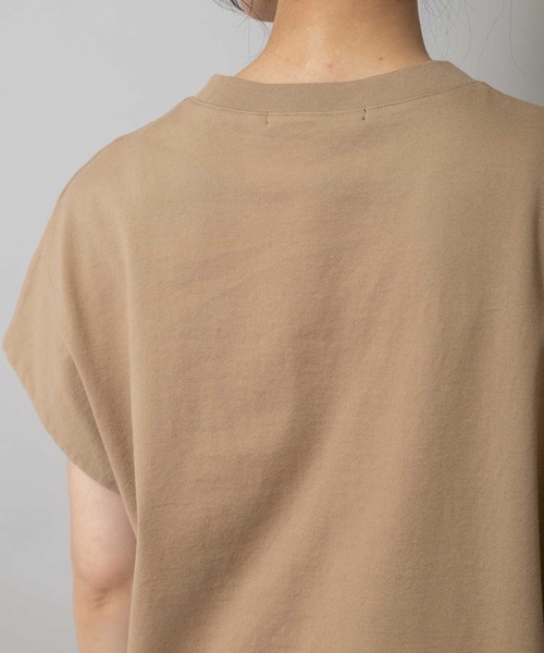 Munich(ミューニック)の「ロゴ刺繍Tシャツ(Tシャツ/カットソー・レディース・ダークベージュ/グリーン/ホワイト・FREE)」の21枚目の写真