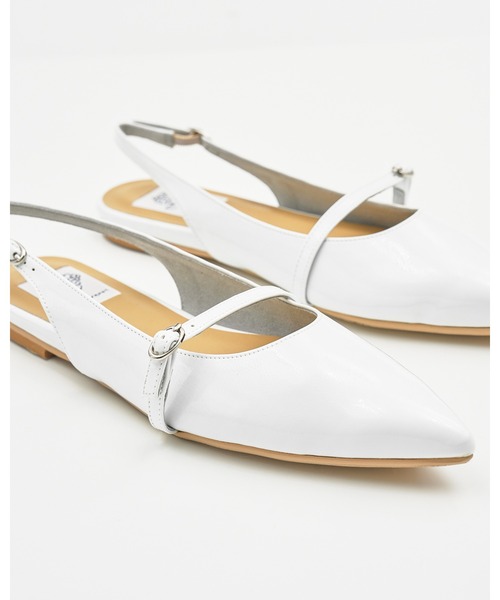 Emma Francis（エマフランシス）の「メリージェーン バックストラップ フラット ミュール（パンプス・レディース・ブラック/ピンク/ホワイト・23.0cm/22.5cm/24.0cm/23.5cm/22.0cm/25.0cm/24.5cm）」の6枚目の写真