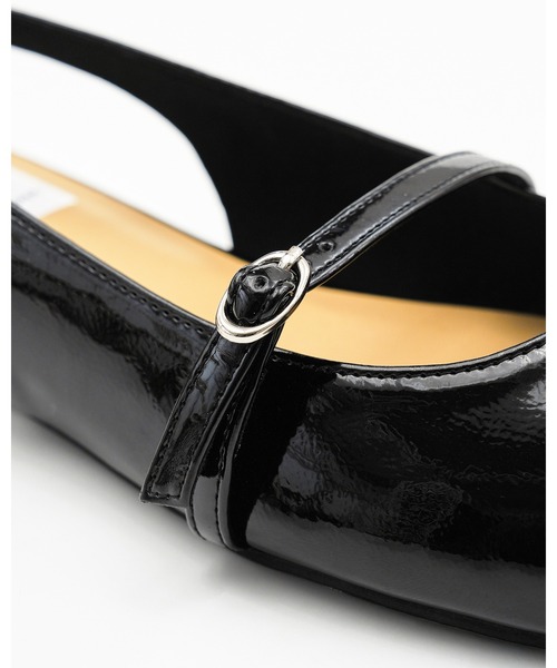 Emma Francis（エマフランシス）の「メリージェーン バックストラップ フラット ミュール（パンプス・レディース・ブラック/ピンク/ホワイト・23.0cm/22.5cm/24.0cm/23.5cm/22.0cm/25.0cm/24.5cm）」の9枚目の写真