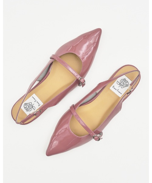 Emma Francis（エマフランシス）の「メリージェーン バックストラップ フラット ミュール（パンプス・レディース・ブラック/ピンク/ホワイト・23.0cm/22.5cm/24.0cm/23.5cm/22.0cm/25.0cm/24.5cm）」の12枚目の写真