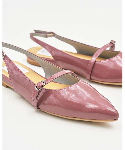 Emma Francis（エマフランシス）の「メリージェーン バックストラップ フラット ミュール（パンプス・レディース・ブラック/ピンク/ホワイト・23.0cm/22.5cm/24.0cm/23.5cm/22.0cm/25.0cm/24.5cm）」の14枚目の写真