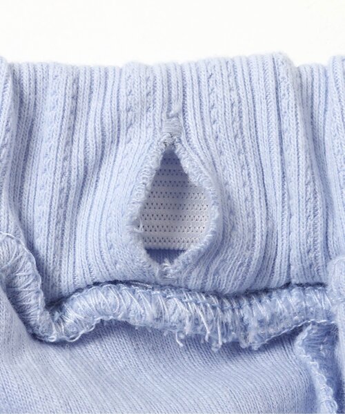 apres les cours（アプレレクール）の「ペプラムひんやりレギンス（レギンス/スパッツ・キッズ・アイボリー/サックスブルー/グレー・80/90/100/110/120/130）」の5枚目の写真