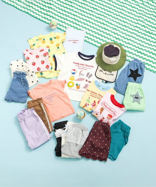 apres les cours(アプレレクール)の「【接触冷感】ペプラムひんやりレギンス(レギンス/スパッツ・キッズ・アイボリー/サックスブルー/グレー・80/90/100/110/120/130)」の9枚目の写真