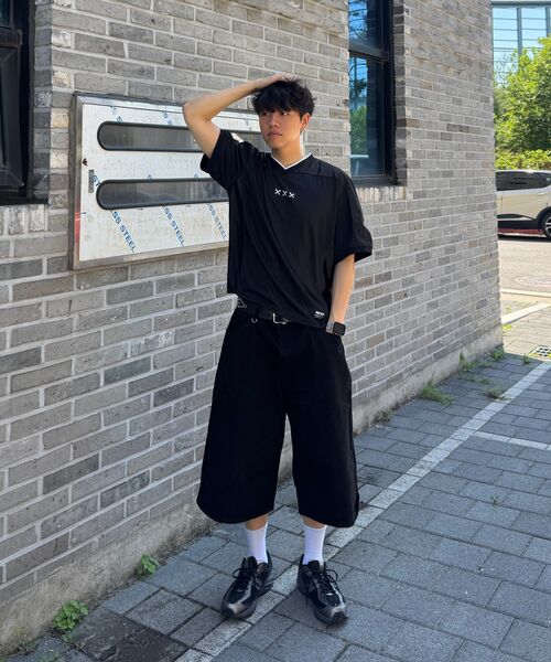JAMIE WEST(ジェイミーウエスト)の「JW VネックメッシュバイカージャージTシャツ(ブラック)(Tシャツ/カットソー・レディース・その他・MEDIUM/LARGE/X-LARGE)」の14枚目の写真