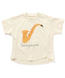 BIT'Z | 楽器切り絵プリント半袖Tシャツ(Tシャツ/カットソー)