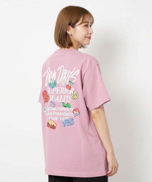BEN DAVIS(ベンデイビス)の「【BEN DAVIS/ベンデイビス】【背中で魅せる発泡プリント】GRATEFUL バックプリントTシャツ 立体ロゴ カラフルモチーフ(Tシャツ/カットソー・メンズ・ホワイト/スモークピンク/ブラック・SMALL/LARGE/MEDIUM/X-LARGE)」の3枚目の写真