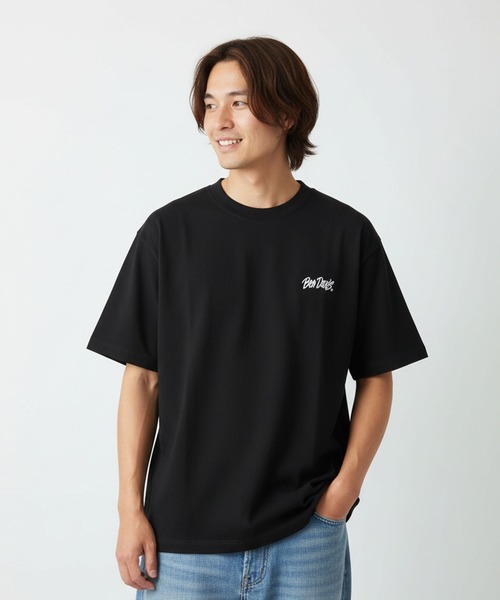 BEN DAVIS(ベンデイビス)の「【BEN DAVIS/ベンデイビス】【背中で魅せる発泡プリント】GRATEFUL バックプリントTシャツ 立体ロゴ カラフルモチーフ(Tシャツ/カットソー・メンズ・ホワイト/スモークピンク/ブラック・SMALL/LARGE/MEDIUM/X-LARGE)」の2枚目の写真