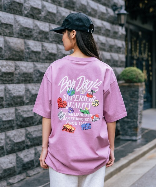 BEN DAVIS(ベンデイビス)の「【BEN DAVIS/ベンデイビス】【背中で魅せる発泡プリント】GRATEFUL バックプリントTシャツ 立体ロゴ カラフルモチーフ(Tシャツ/カットソー・メンズ・ホワイト/スモークピンク/ブラック・SMALL/LARGE/MEDIUM/X-LARGE)」の19枚目の写真
