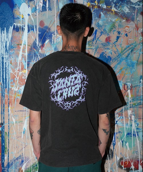 SANTA CRUZ(サンタクルーズ)の「【ムラサキスポーツ限定】SANTA CRUZ サンタクルーズ 半袖 Tシャツ RAZOR DOT CHEST SS TEE 502263403(Tシャツ/カットソー・メンズ・ブラック・XL/L/M)」の4枚目の写真