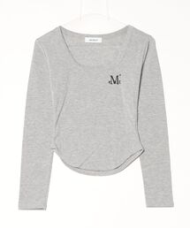 【MUCENT】ブランド直輸入正規品/MARIEL SQUARE NECK CROP T