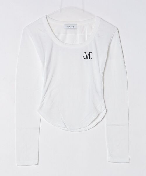 SALTMINT(ソルトミント)の「【MUCENT】ブランド直輸入正規品/MARIEL SQUARE NECK CROP T(Tシャツ/カットソー・レディース・グレー/アイボリー/ブラック・FREE)」の1枚目の写真