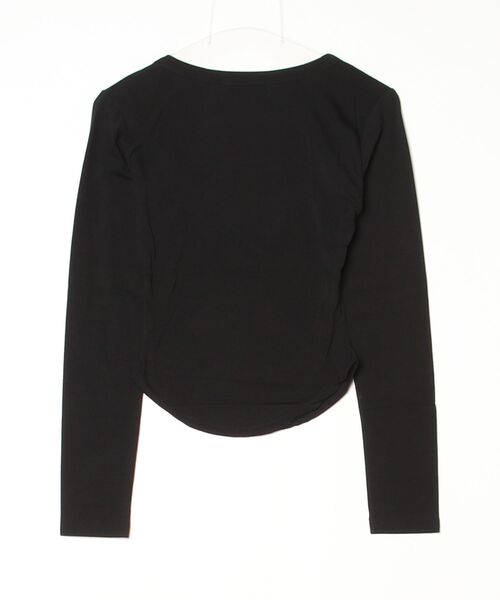SALTMINT(ソルトミント)の「【MUCENT】ブランド直輸入正規品/MARIEL SQUARE NECK CROP T(Tシャツ/カットソー・レディース・グレー/アイボリー/ブラック・FREE)」の4枚目の写真