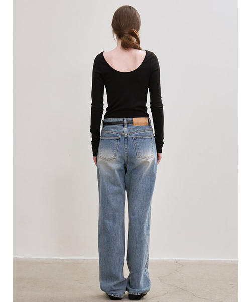 le(ル)の「straight-fit denim pants (sky blue)(デニムパンツ・レディース・その他・SMALL/MEDIUM/LARGE)」の4枚目の写真