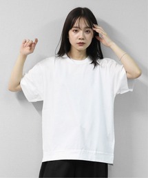 接触冷感ドライタッチコットン ロールアップオーバーサイズTシャツ DRY-TOUCH COOL COTTON ROLL-UP OVERSIZED TEE