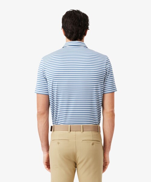 LACOSTE(ラコステ)の「ウルトラドライ ボーダーゴルフポロシャツ(ポロシャツ・メンズ・ブルー系その他/ライトブルー・5/4/3)」の4枚目の写真