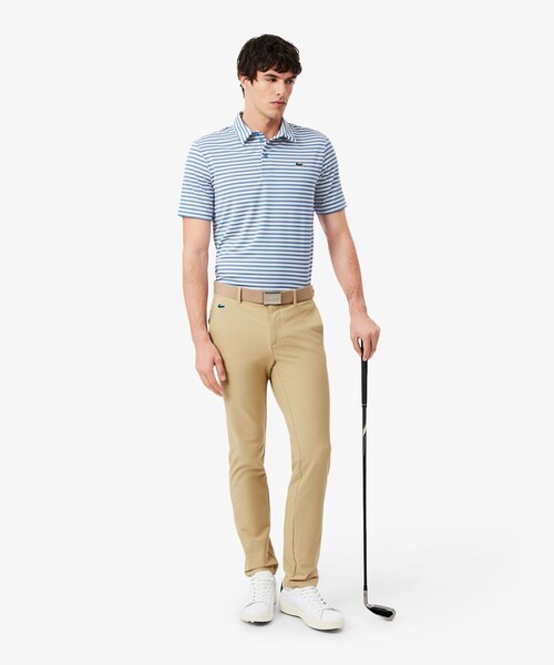LACOSTE(ラコステ)の「ウルトラドライ ボーダーゴルフポロシャツ(ポロシャツ・メンズ・ブルー系その他/ライトブルー・5/4/3)」の8枚目の写真