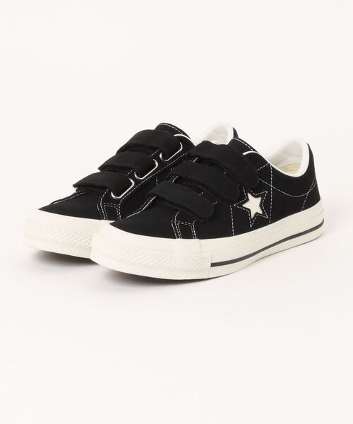 CONVERSE(コンバース)の「【CONVERSE】コンバース ONE STAR SUEDE V-3(ワンスター スエード V-3)(スニーカー・レディース・ブラック×ブラック/ブラック・4/4.5/5/5.5/6.5)」の1枚目の写真