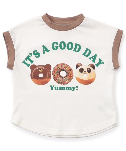 BIT'Z(ビッツ)の「【接触冷感】美味しいスウィーツプリント半袖Tシャツ(Tシャツ/カットソー・キッズ・ミント/イエロー/ブラウン・80/90/95/100/110/120)」の4枚目の写真