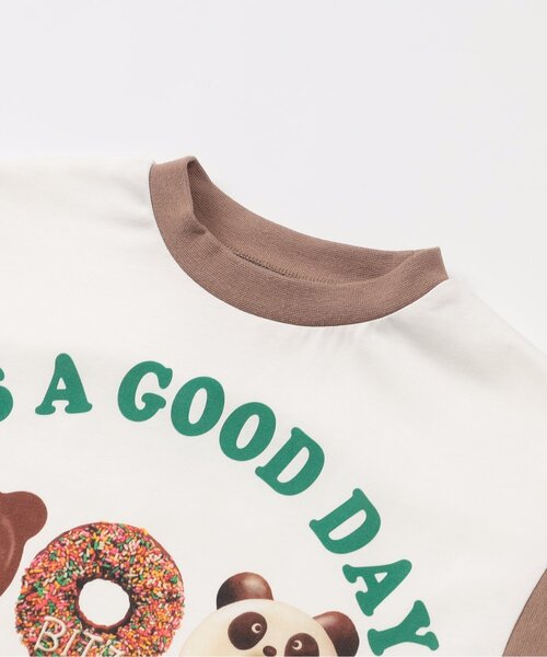 BIT'Z(ビッツ)の「【接触冷感】美味しいスウィーツプリント半袖Tシャツ(Tシャツ/カットソー・キッズ・ミント/イエロー/ブラウン・80/90/95/100/110/120)」の9枚目の写真