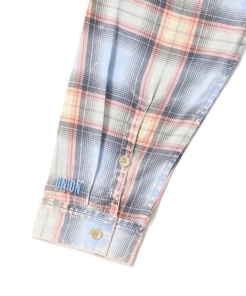 UNION(UNION TOKYO)(ユニオン)の「UNION TOKYO EXPO LS SHIRT ユニオントーキョー チェックシャツ(シャツ/ブラウス・メンズ・ライトブルー/ピンク・MEDIUM/SMALL/LARGE/X-LARGE)」の9枚目の写真