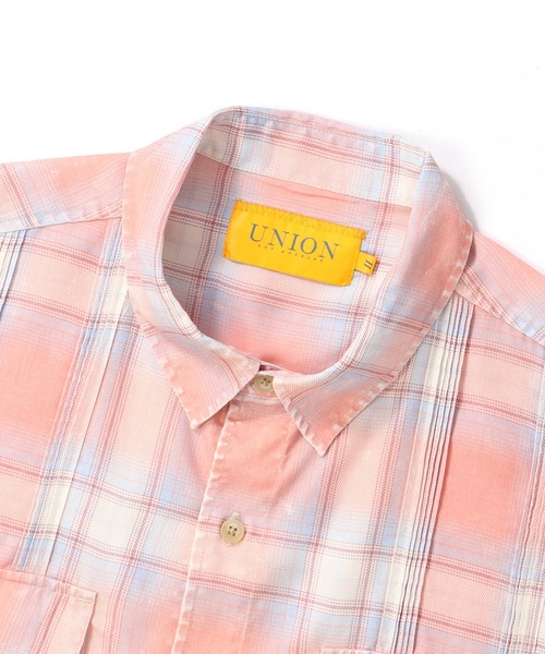 UNION(UNION TOKYO)(ユニオン)の「UNION TOKYO EXPO LS SHIRT ユニオントーキョー チェックシャツ(シャツ/ブラウス・メンズ・ライトブルー/ピンク・MEDIUM/SMALL/LARGE/X-LARGE)」の11枚目の写真