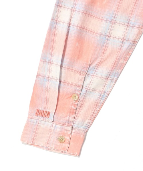 UNION(UNION TOKYO)(ユニオン)の「UNION TOKYO EXPO LS SHIRT ユニオントーキョー チェックシャツ(シャツ/ブラウス・メンズ・ライトブルー/ピンク・MEDIUM/SMALL/LARGE/X-LARGE)」の14枚目の写真