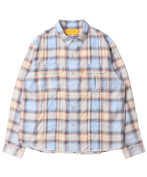 UNION(UNION TOKYO)(ユニオン)の「UNION TOKYO EXPO LS SHIRT ユニオントーキョー チェックシャツ(シャツ/ブラウス・メンズ・ライトブルー/ピンク・MEDIUM/SMALL/LARGE/X-LARGE)」の21枚目の写真