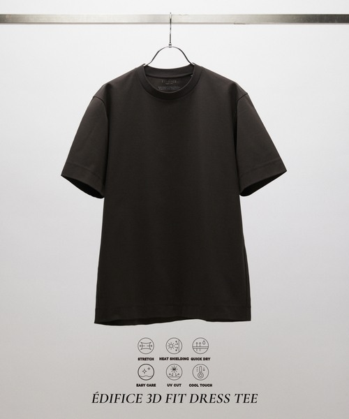 EDIFICE(エディフィス)の「3D FIT ドレスTシャツ(Tシャツ/カットソー・メンズ・ホワイト/チャコールグレー/ブラック・LARGE/MEDIUM/SMALL)」の3枚目の写真