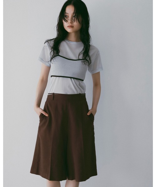 anuke(アンヌーク)の「Sheer Tulle T-Shirts(Tシャツ/カットソー・レディース・アイボリー/ブラウン/ブルー系その他・FREE)」の13枚目の写真