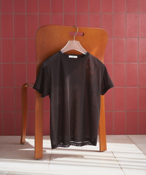 anuke(アンヌーク)の「Sheer Tulle T-Shirts(Tシャツ/カットソー・レディース・アイボリー/ブラウン/ブルー系その他・FREE)」の18枚目の写真