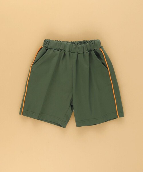 BRANSHES（ブランシェス）の「【WEB限定】吸水速乾／サイドラインハーフパンツ（その他パンツ・キッズ・ブラック/カーキオリーブ/キャメル/ネイビー・130/140/110/100/90/150/120）」の21枚目の写真