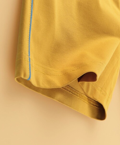 BRANSHES（ブランシェス）の「【WEB限定】吸水速乾／サイドラインハーフパンツ（その他パンツ・キッズ・ブラック/カーキオリーブ/キャメル/ネイビー・130/140/110/100/90/150/120）」の12枚目の写真