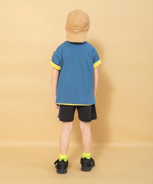 BRANSHES（ブランシェス）の「【WEB限定】吸水速乾／サイドラインハーフパンツ（その他パンツ・キッズ・ブラック/カーキオリーブ/キャメル/ネイビー・130/140/110/100/90/150/120）」の8枚目の写真