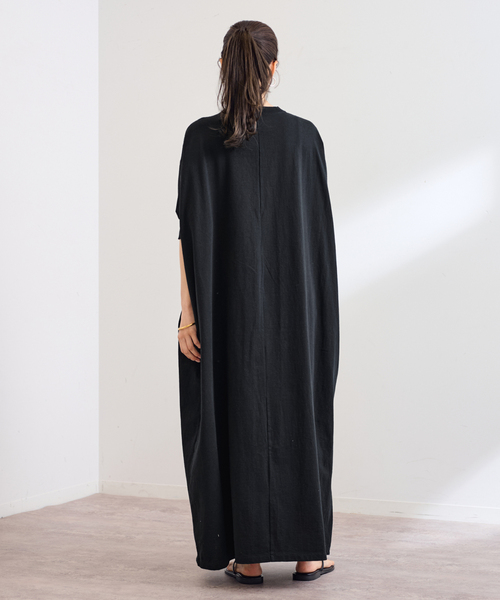 FRAMeWORK（フレームワーク）の「≪WEB限定 / 追加≫ポケットツキジャージドレス 2（ワンピース・レディース・ブラック/チャコールグレー・38/36）」の15枚目の写真