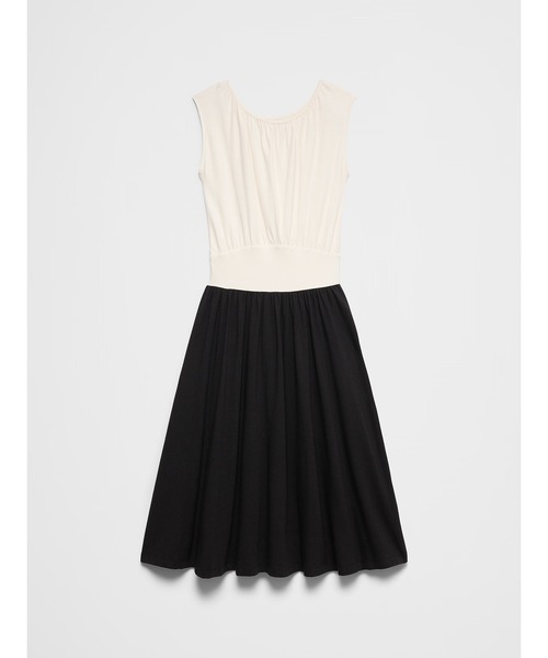 BANANA REPUBLIC FACTORY STORE(バナナリパブリック ファクトリーストア)の「BANANA REPUBLIC FACTORY STORE ブラウジングウエスト ニットミディワンピース(ワンピース・レディース・ネイビー/ブラック・XS/S/M/L)」の6枚目の写真