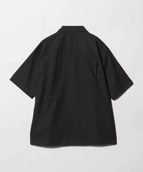 green label relaxing（グリーンレーベルリラクシング）の「TR 和紙 オープンカラー 半袖 シャツ（シャツ/ブラウス・メンズ・ダークグレー/モカ・M/S/L/XL）」の13枚目の写真